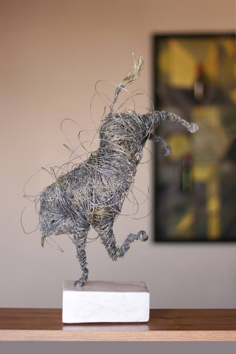Original Abstract Expressionism Animal Sculpture by Karen Akhikyan