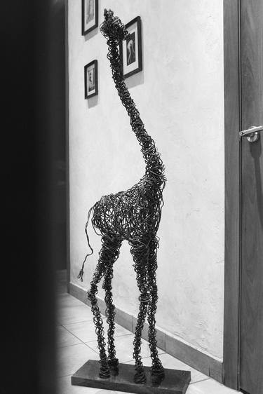 Original Abstract Animal Sculpture by Karen Akhikyan