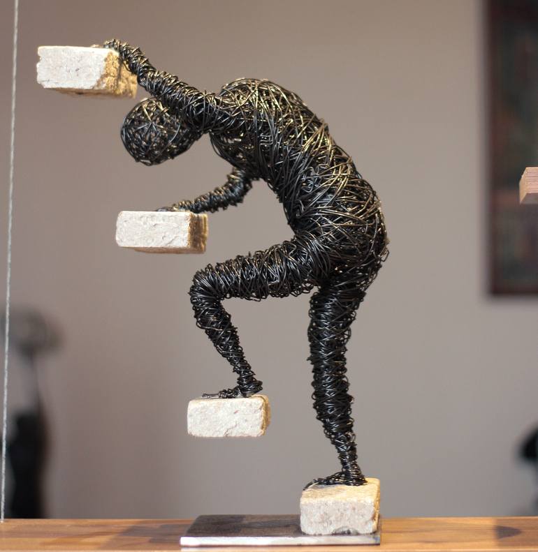 Print of Figurative Men Sculpture by Karen Akhikyan