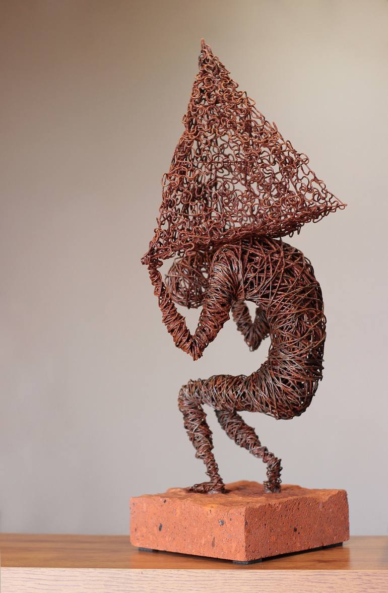 Original Abstract People Sculpture by Karen Akhikyan