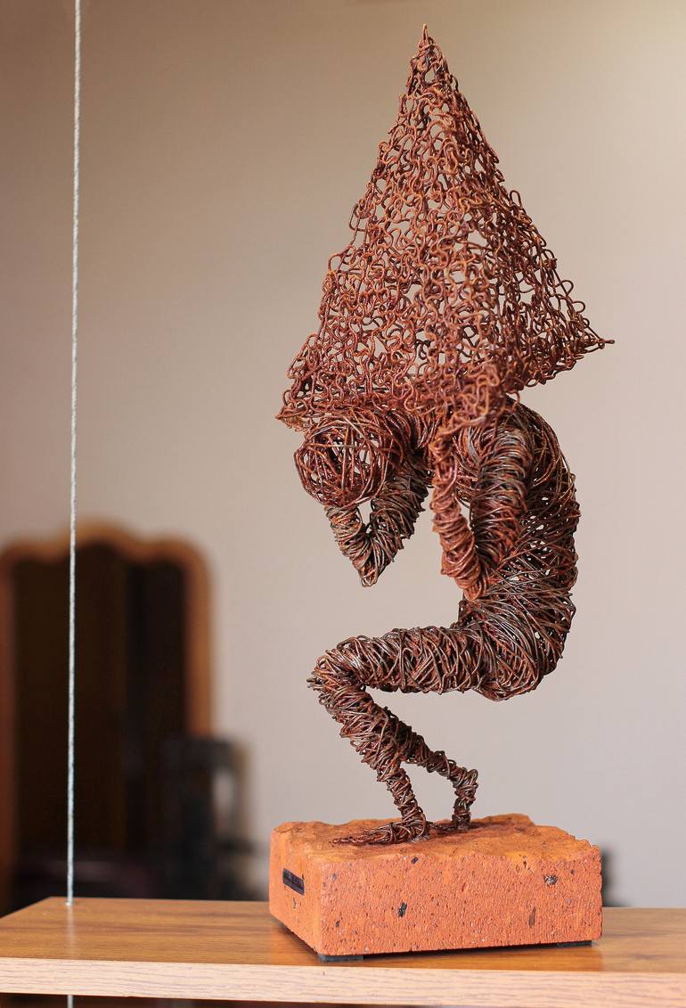 Original Abstract People Sculpture by Karen Akhikyan