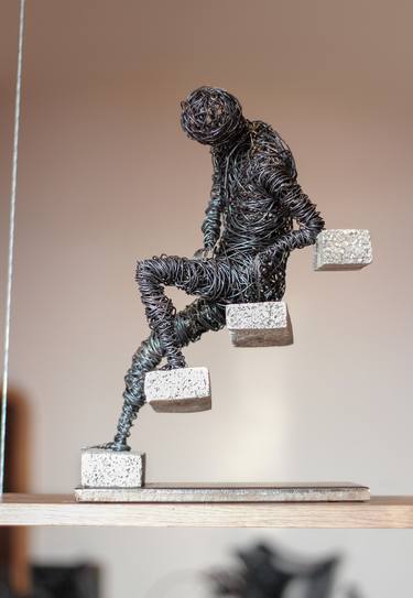 Original Figurative Abstract Sculpture by Karen Akhikyan