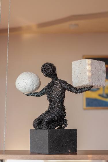 Original Abstract Body Sculpture by Karen Akhikyan
