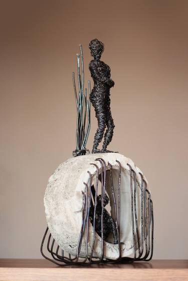 Original Abstract Body Sculpture by Karen Akhikyan