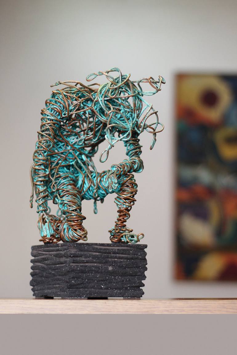 Original Abstract Fantasy Sculpture by Karen Akhikyan