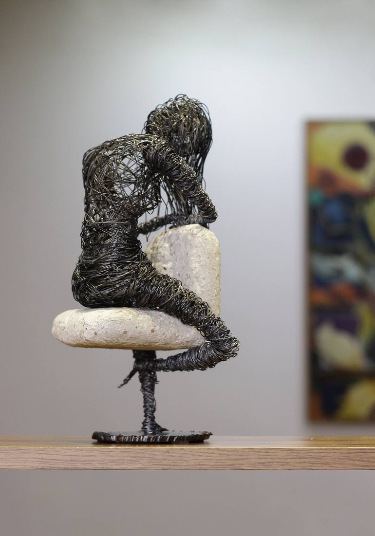 Original Abstract Expressionism Women Sculpture by Karen Akhikyan