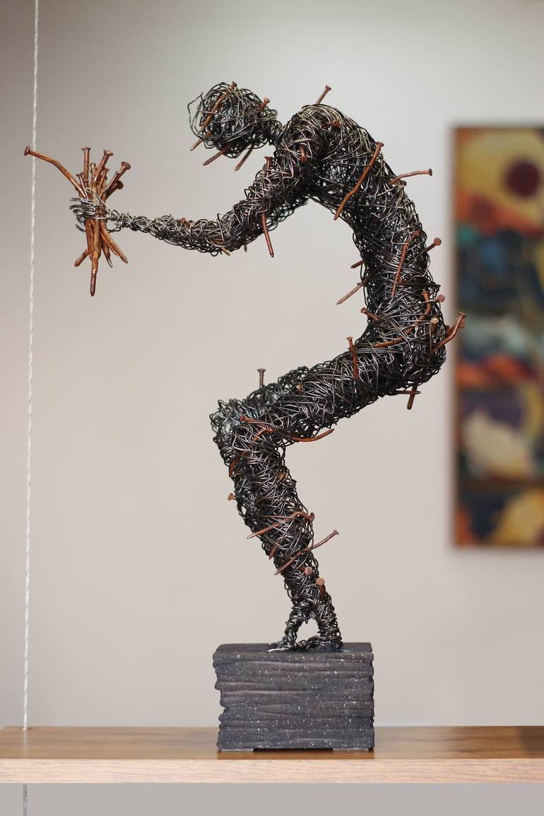 Original Abstract Body Sculpture by Karen Akhikyan