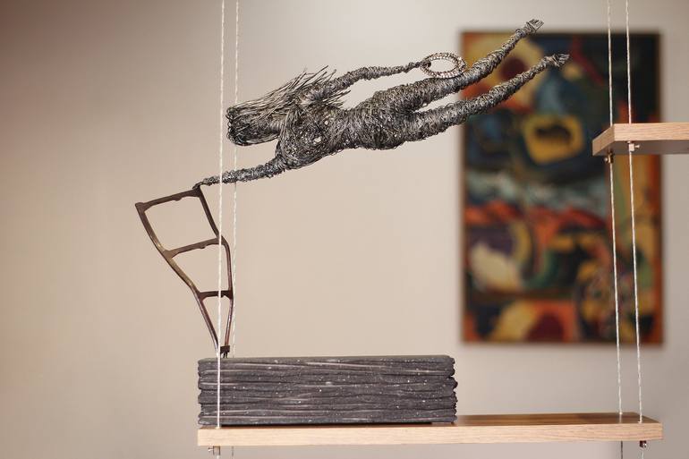 Original Abstract Expressionism Cinema Sculpture by Karen Akhikyan