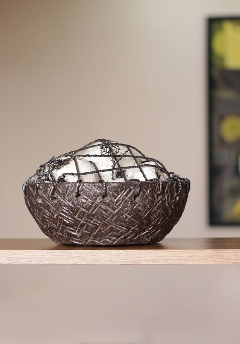 Original Abstract Still Life Sculpture by Karen Akhikyan