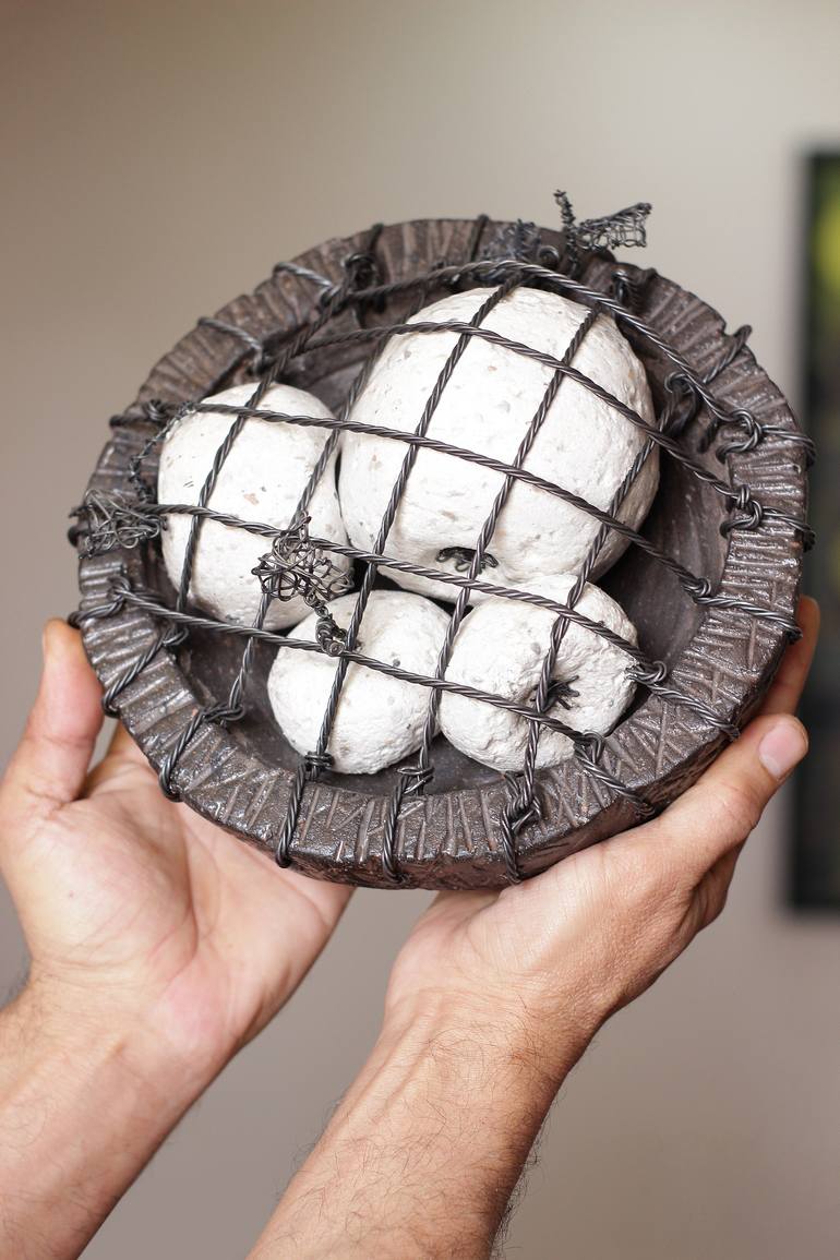 Original Abstract Still Life Sculpture by Karen Akhikyan