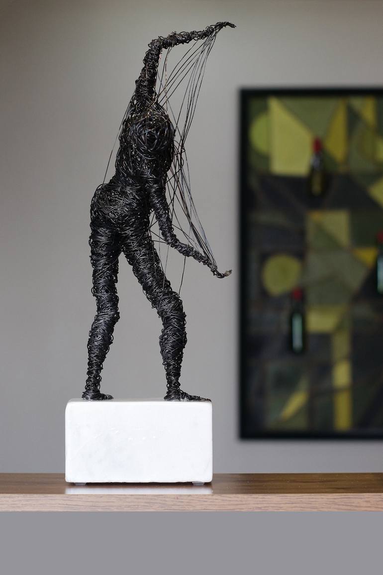 Original Abstract Men Sculpture by Karen Akhikyan