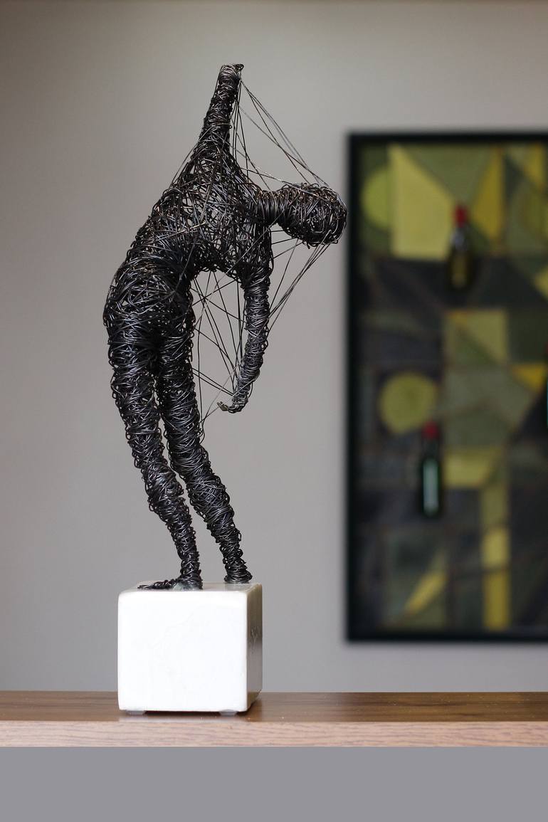 Original Men Sculpture by Karen Akhikyan