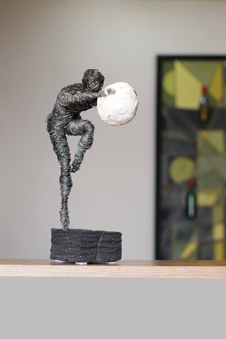 Original Figurative Sport Sculpture by Karen Akhikyan