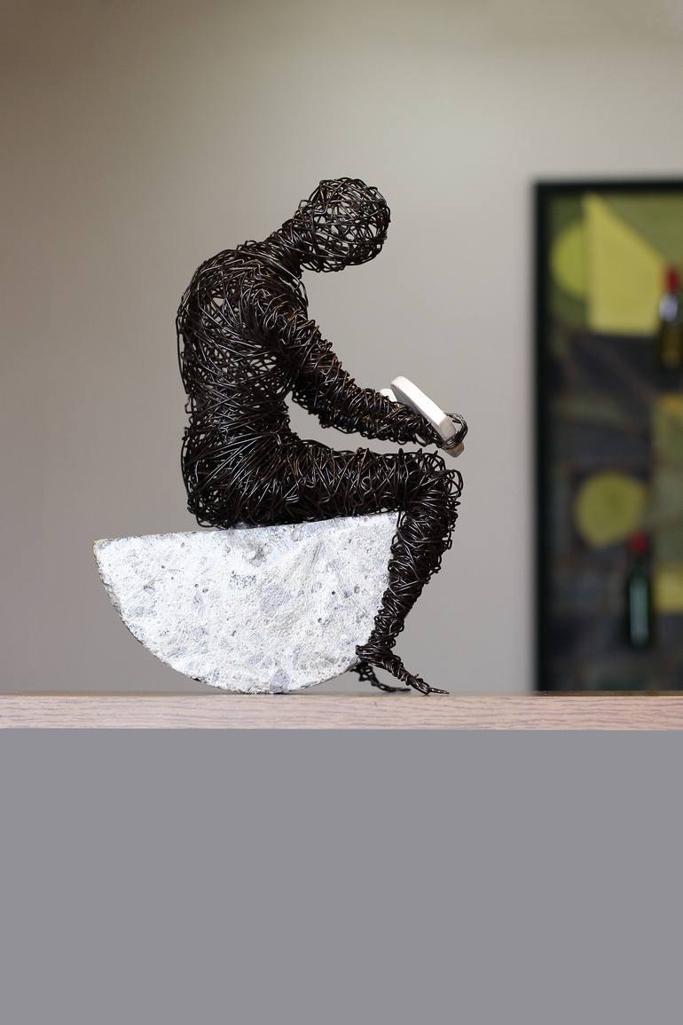 Original Figurative Pop Culture/Celebrity Sculpture by Karen Akhikyan