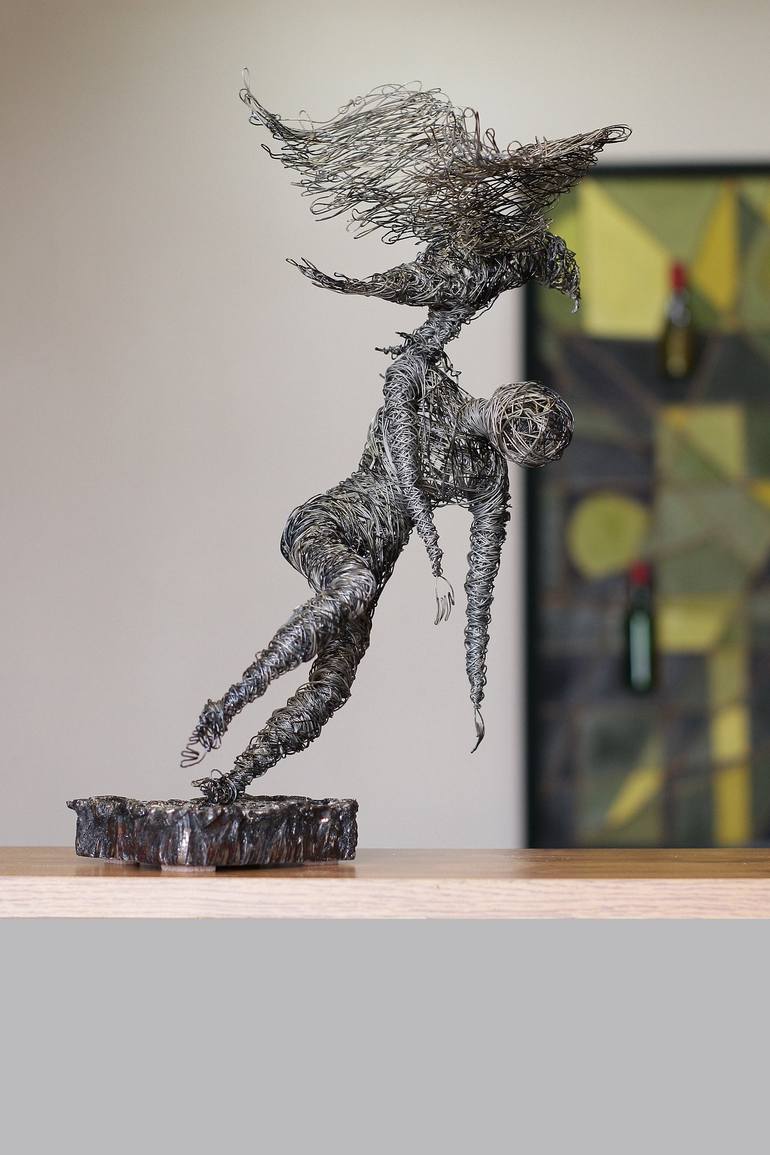 Original Abstract Fantasy Sculpture by Karen Akhikyan