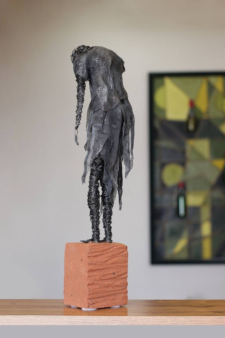 Original Men Sculpture by Karen Akhikyan