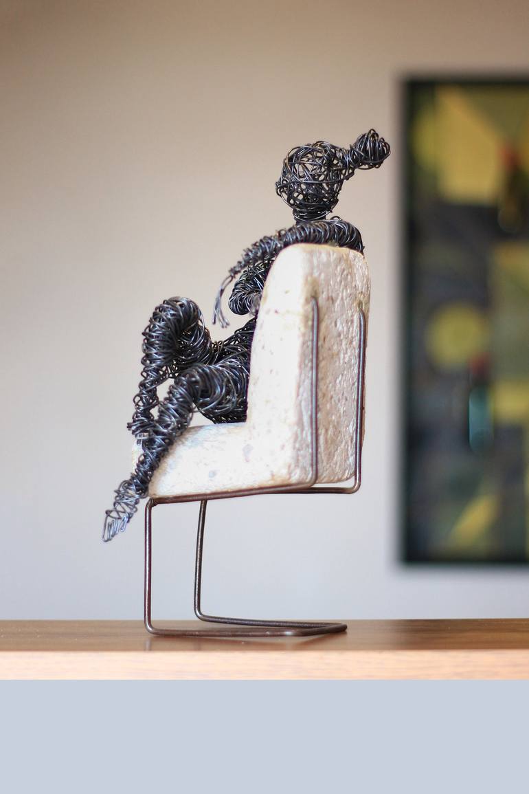 Original Documentary Women Sculpture by Karen Akhikyan