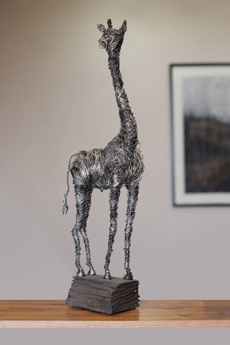 Original Abstract Animal Sculpture by Karen Akhikyan