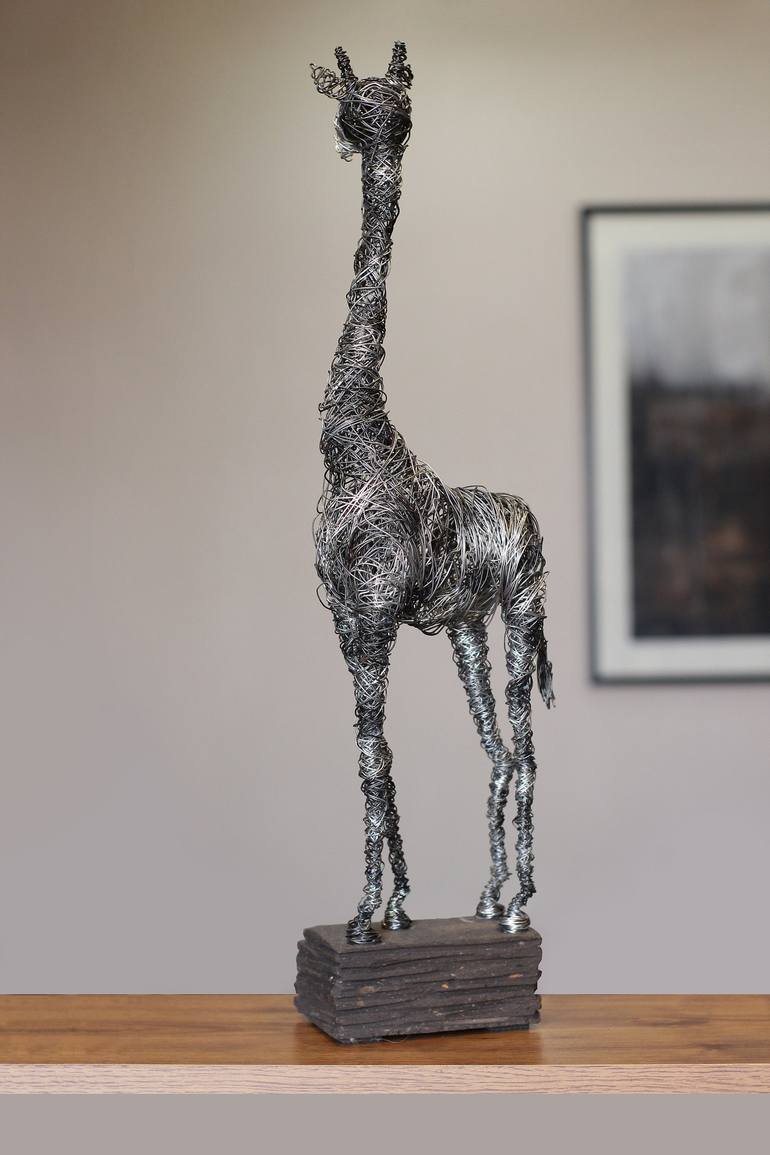 Original Abstract Animal Sculpture by Karen Akhikyan