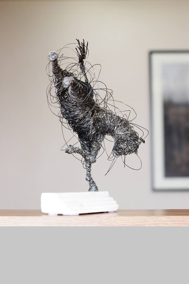 Original Abstract Animal Sculpture by Karen Akhikyan