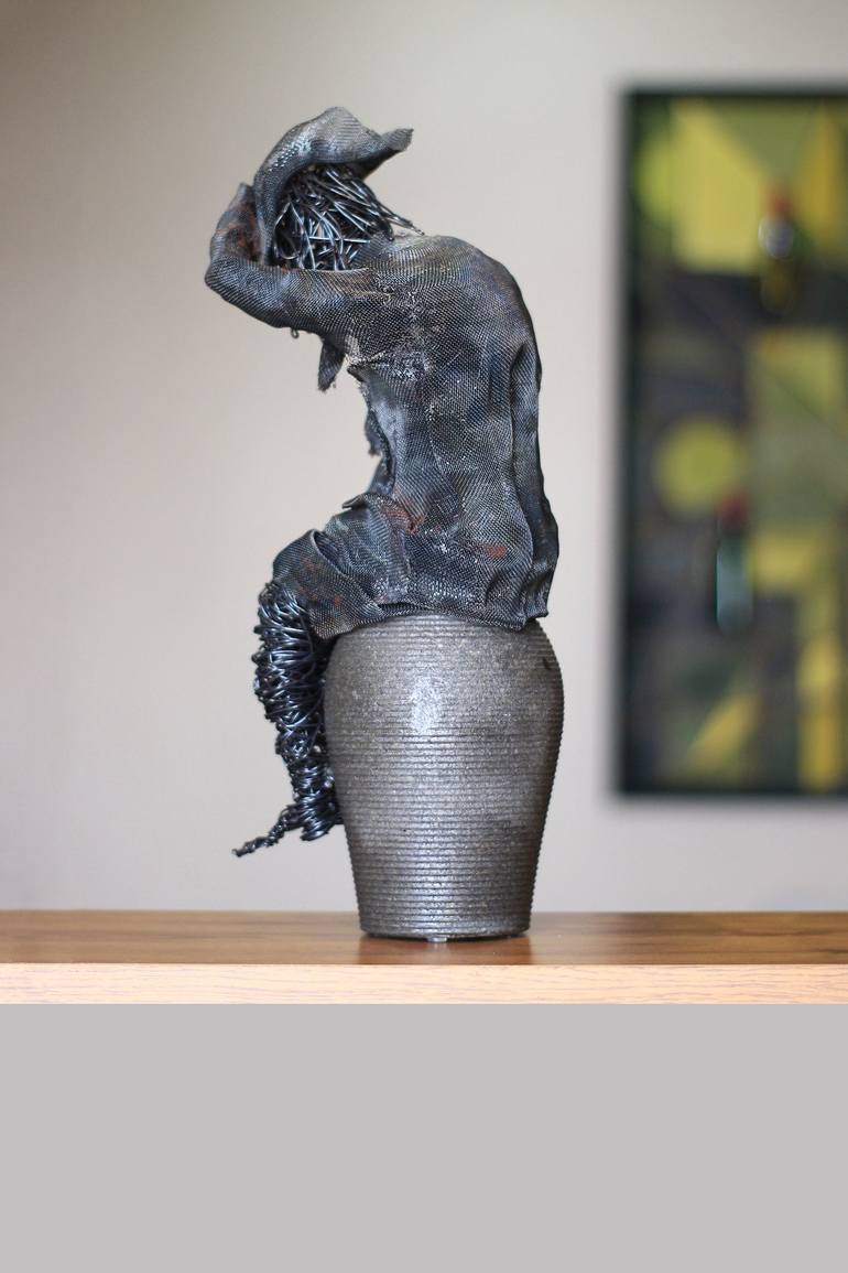 Original Men Sculpture by Karen Akhikyan