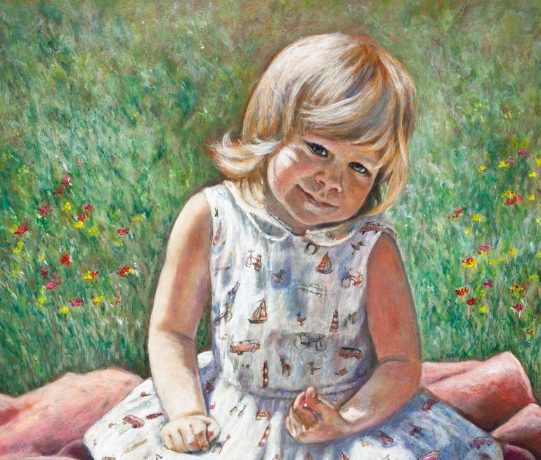Original Children Painting by Liudmila Pisliakova