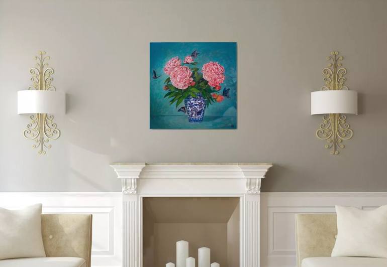 Original Floral Painting by Liudmila Pisliakova