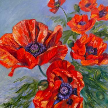 Original Expressionism Floral Paintings by Liudmila Pisliakova