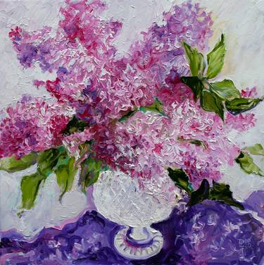 Original Contemporary Floral Paintings by Liudmila Pisliakova