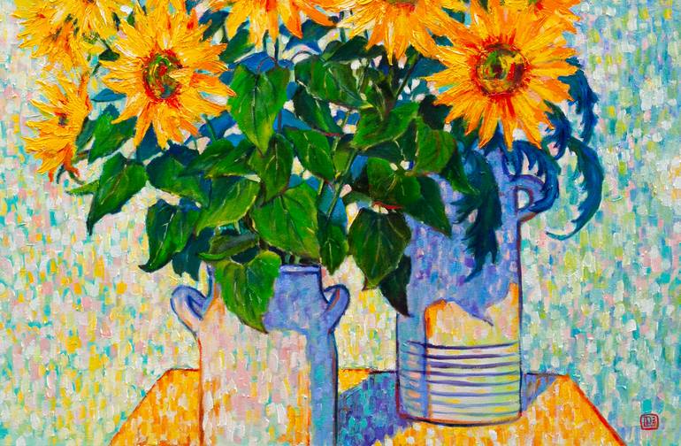 Original Impressionism Botanic Painting by Liudmila Pisliakova