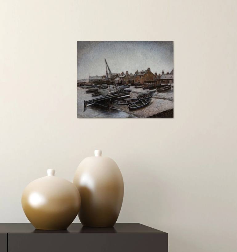 Original Photorealism Landscape Painting by Liudmila Pisliakova