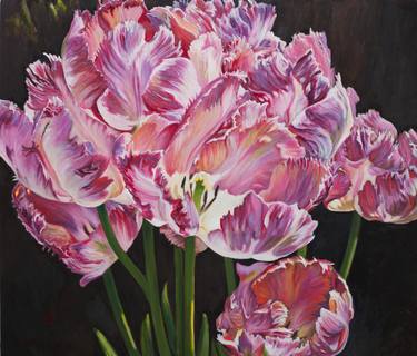 Original Modern Floral Paintings by Liudmila Pisliakova