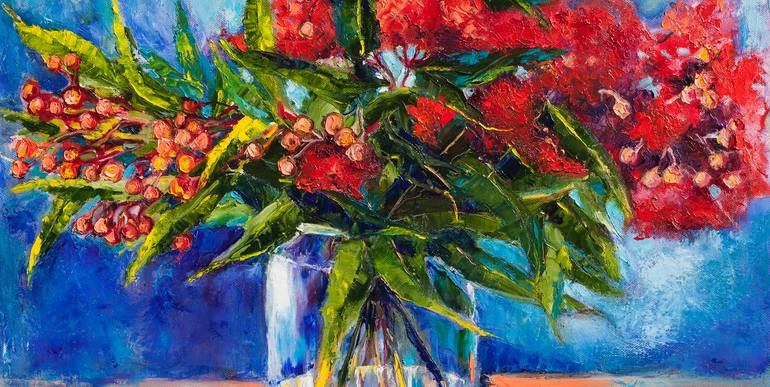 Original Expressionism Floral Painting by Liudmila Pisliakova