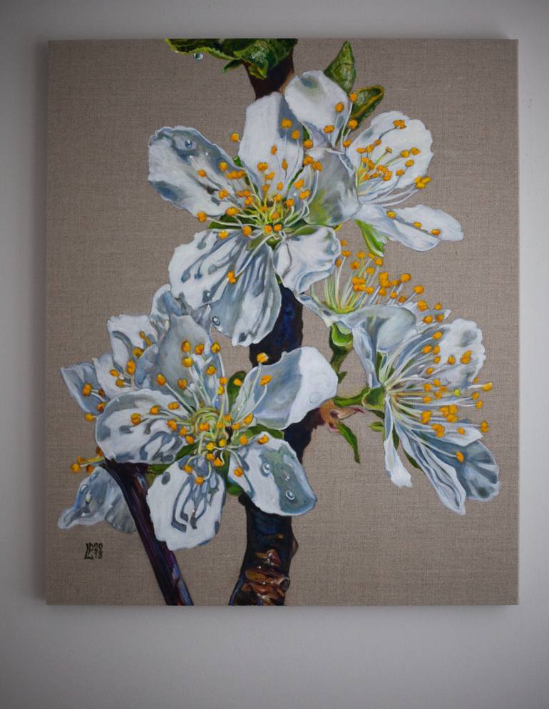 Original Fine Art Floral Painting by Liudmila Pisliakova