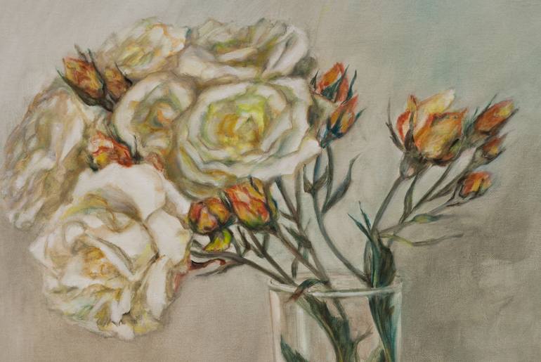 Original Floral Painting by Liudmila Pisliakova