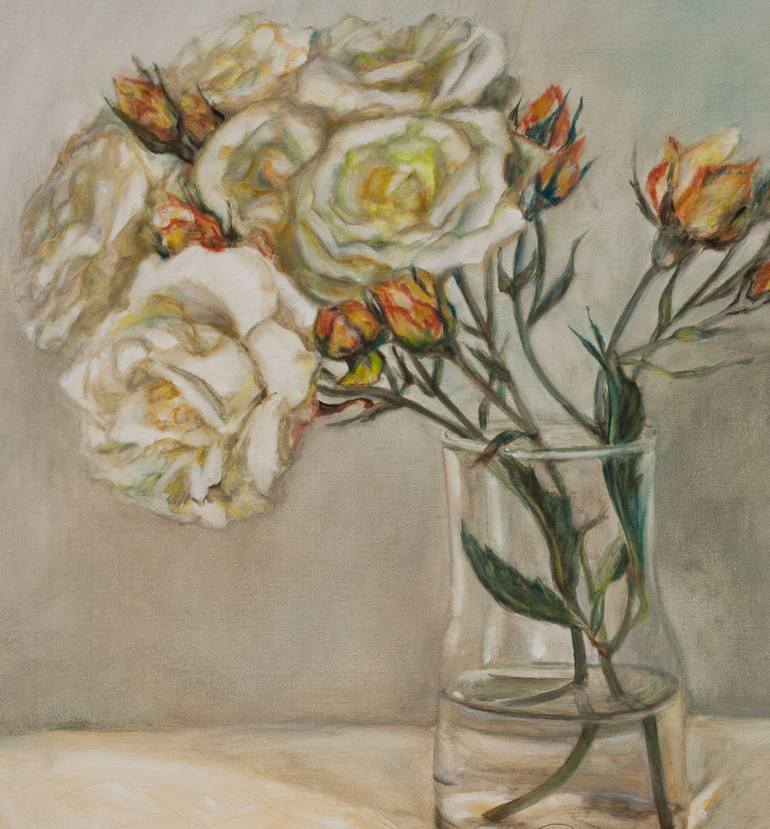 Original Floral Painting by Liudmila Pisliakova