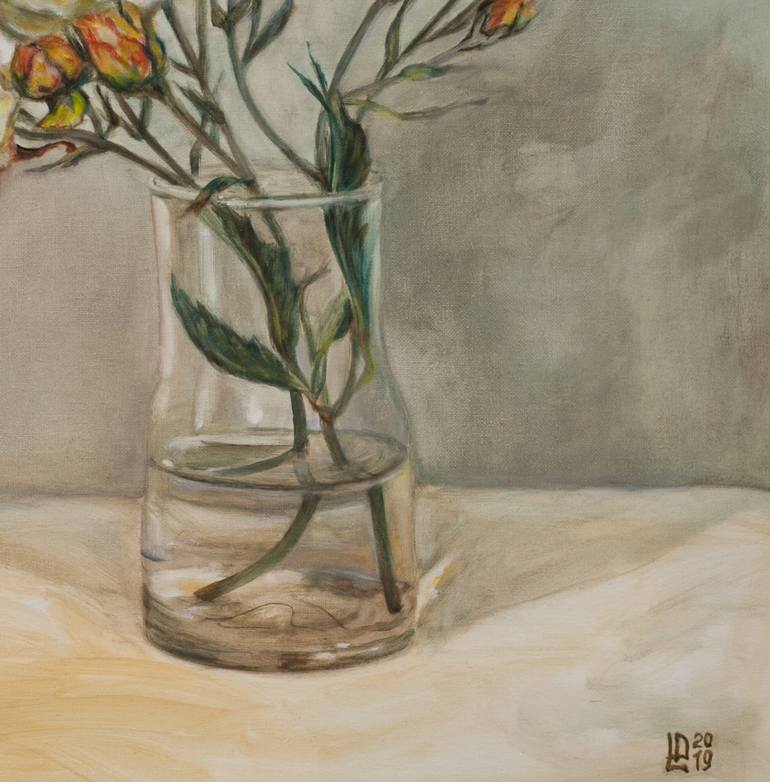 Original Floral Painting by Liudmila Pisliakova