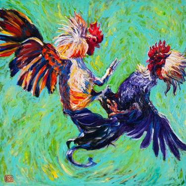 Original Expressionism Animal Paintings by Liudmila Pisliakova