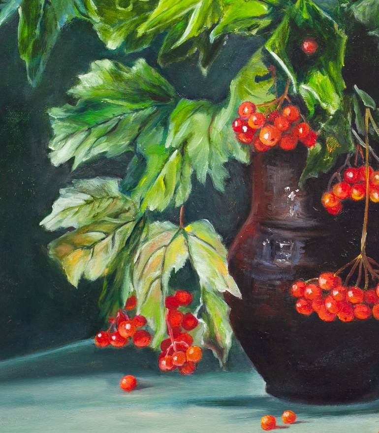 Original Fine Art Botanic Painting by Liudmila Pisliakova