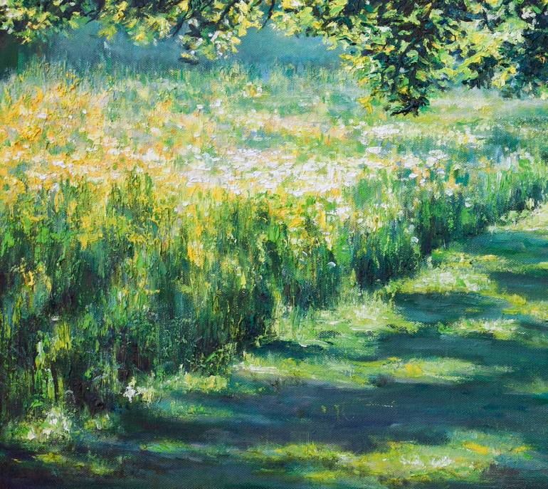 Original Impressionism Landscape Painting by Liudmila Pisliakova