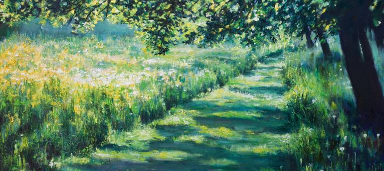 Original Impressionism Landscape Painting by Liudmila Pisliakova