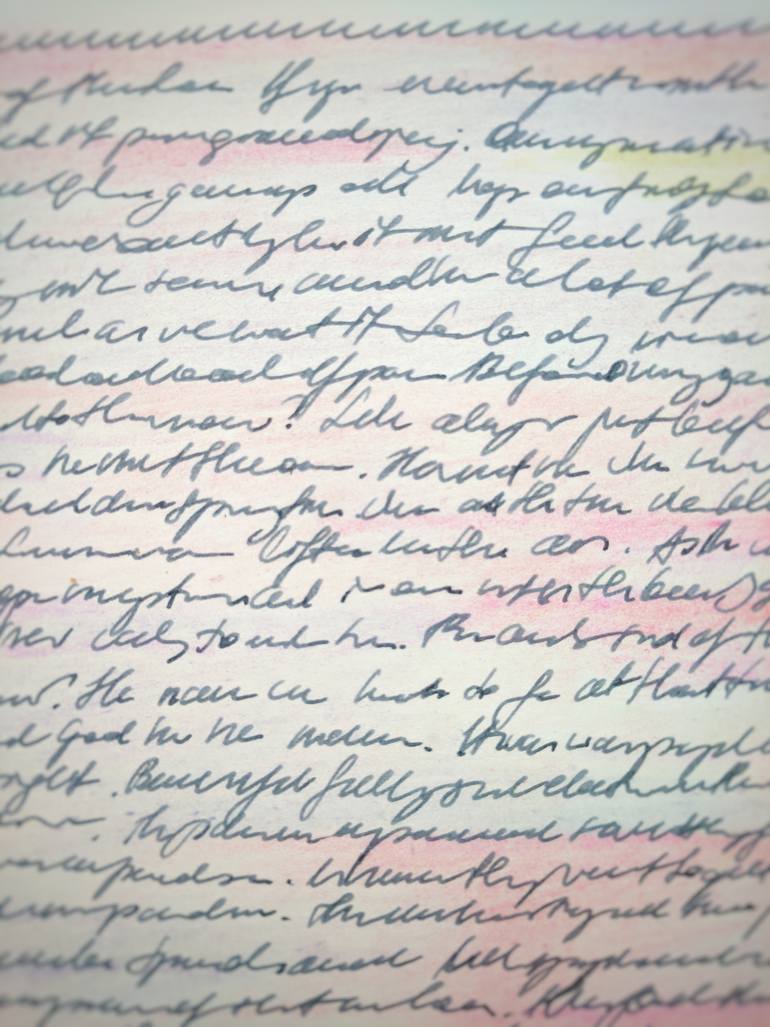 Original Minimalism Abstract Drawing by Joanna Zajusz