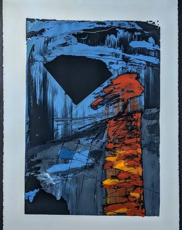 Original Expressionism Landscape Printmaking by Joanna Zajusz