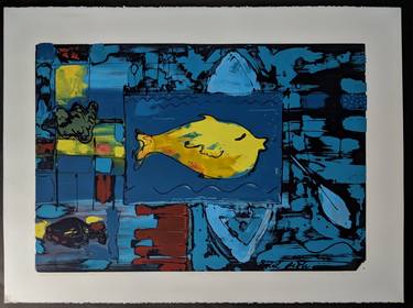 Golden Fish [ tribute to Paul Klee] - Limited Edition of 1 thumb