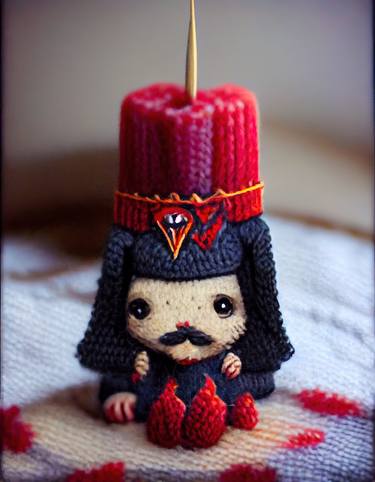 Demonology in knitting thumb