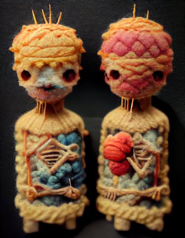Demonology in knitting thumb
