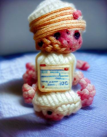 Demonology in knitting image