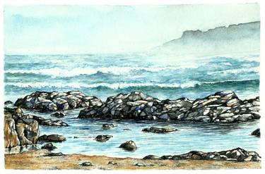 Print of Fine Art Seascape Paintings by Heidi Kriel