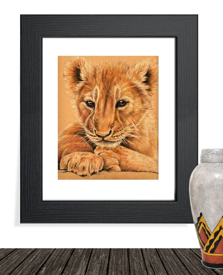 Original Figurative Animal Drawing by Heidi Kriel