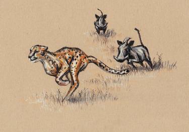 Print of Expressionism Animal Drawings by Heidi Kriel